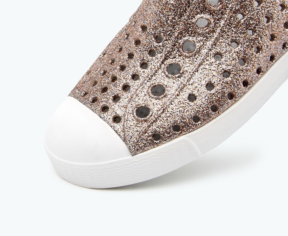 Native Shoes Jefferson Child Bling Metal Bling/Shell White