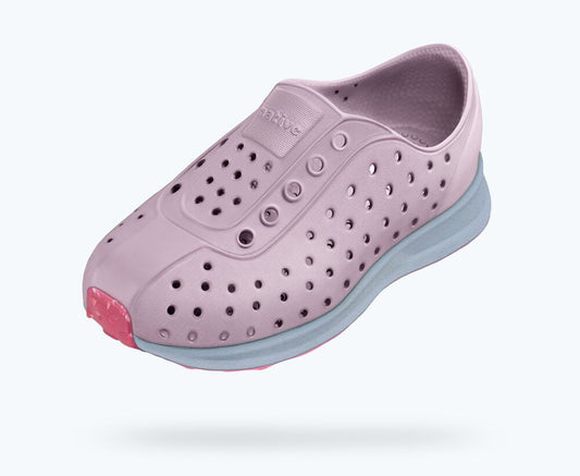 Native Shoes Robbie Child Sugarlite  - Barely Pink/ Skyway Blue/ Clover Speckle Rubber