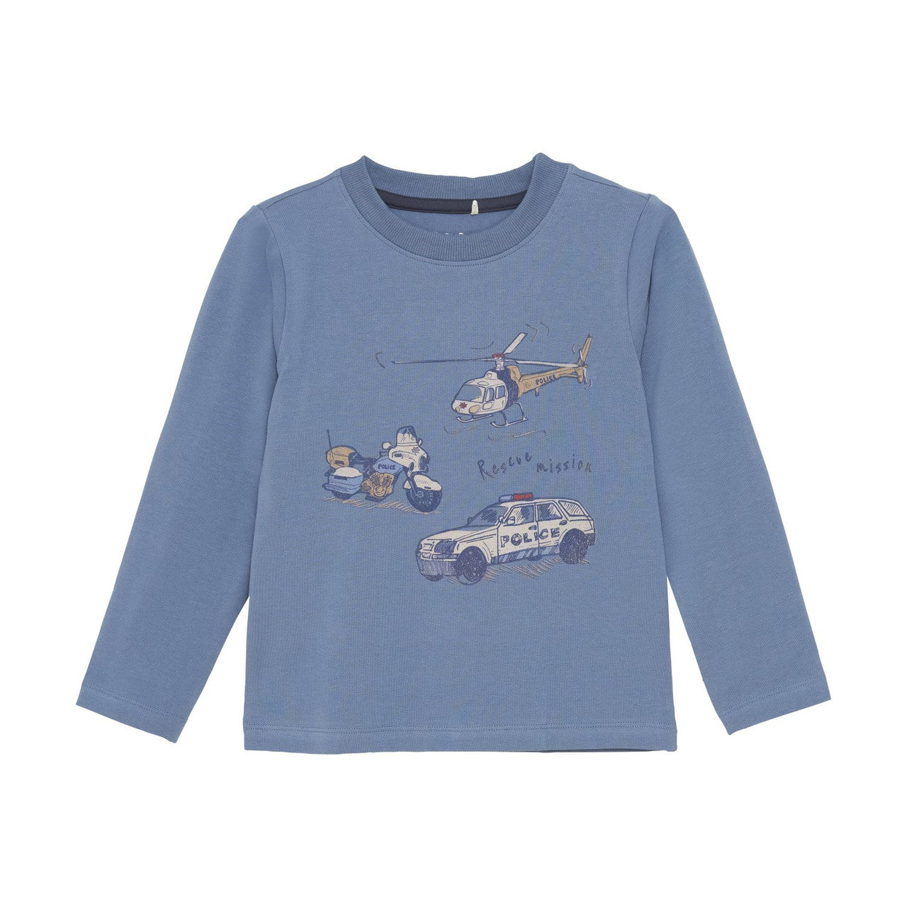 Minymo - Long Sleeve Rescue Vehicle T-shirt LS - 5 years