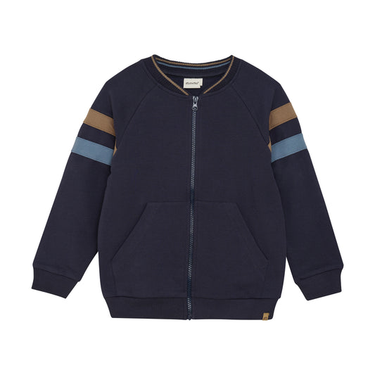 Minymo - Zip Up Stripped Cardigan - 5 Years