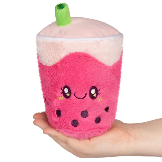 Squishable Snugglemi Snackers Bubble Tea Strawberry Plush