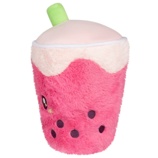 Squishable Snugglemi Snackers Bubble Tea Strawberry Plush