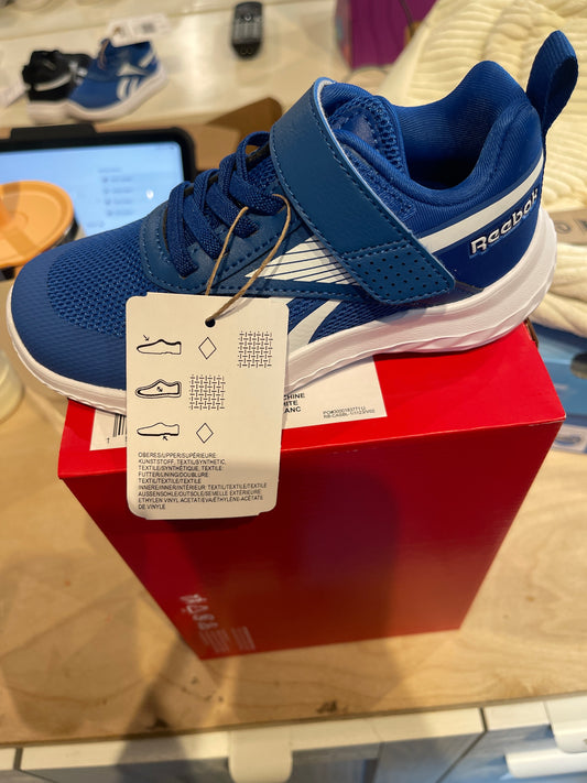 Reebok - Rush Runner 5 Elastic Lace & Top Strap - Blue/Blue/White
