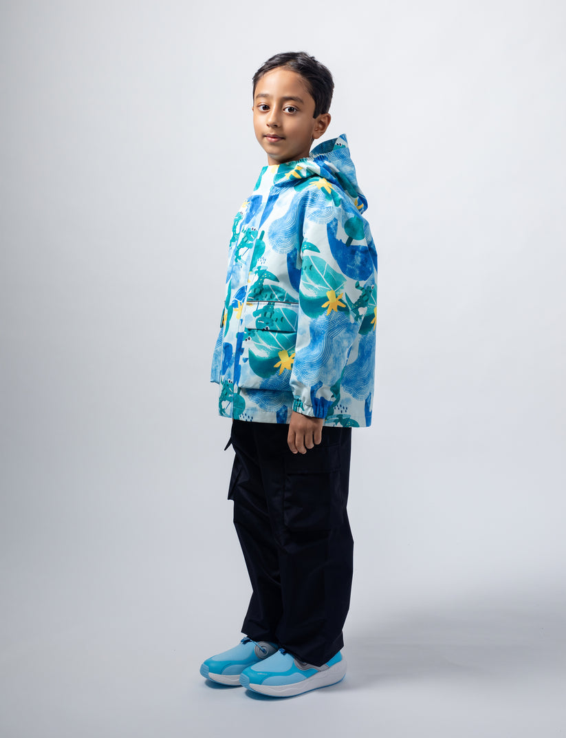 Walking Pi - Little Stanley Fleece Lined Rain Jacket