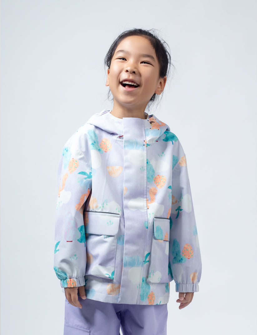 Walking Pi - Little Stanley Fleece Lined Rain Jacket