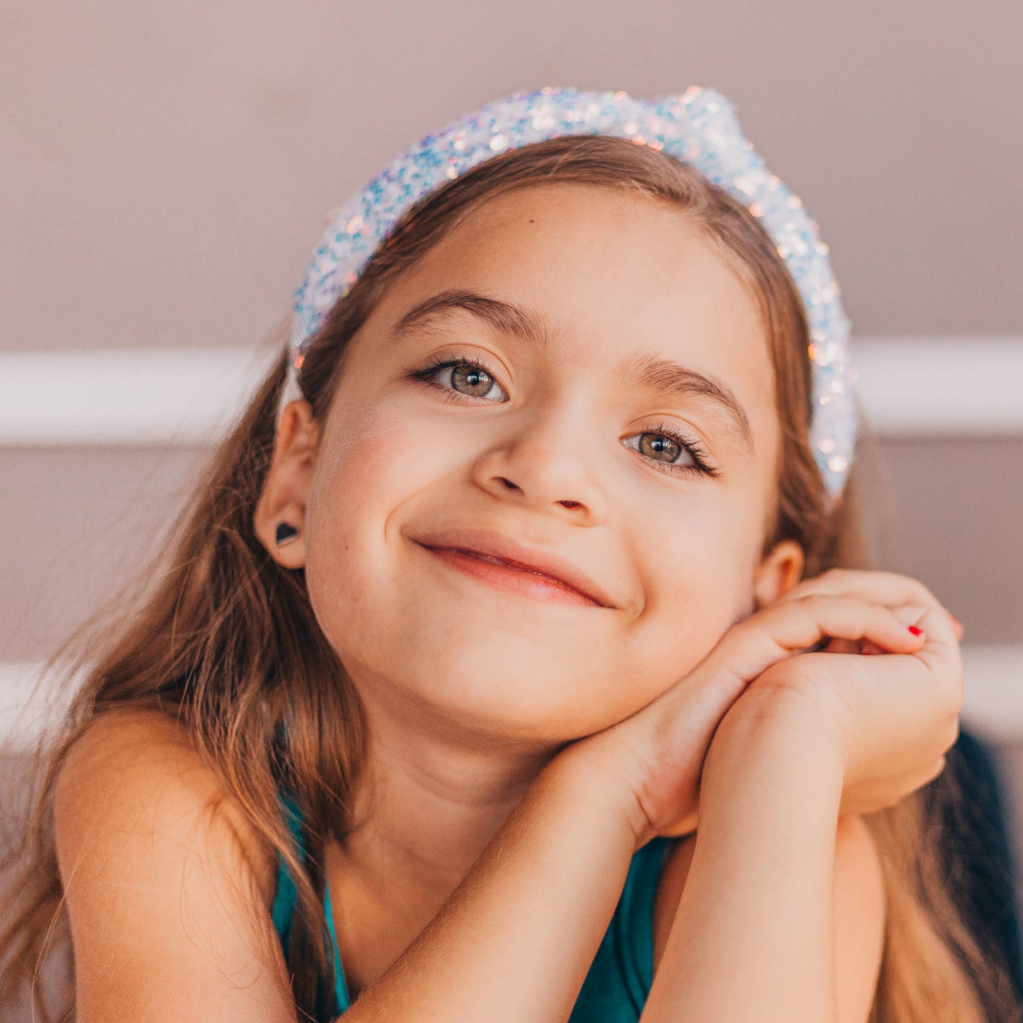 Frog Sac - Kids Knot Headband - Sequin Knotted Hair Band Accessories