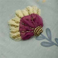 Minymo - Long Sleeve T-shirt with Beaded 3D Floral Design - 5 Years