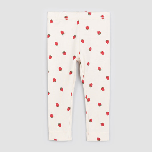 Miles The Label - Strawberry Print On Birch Leggings