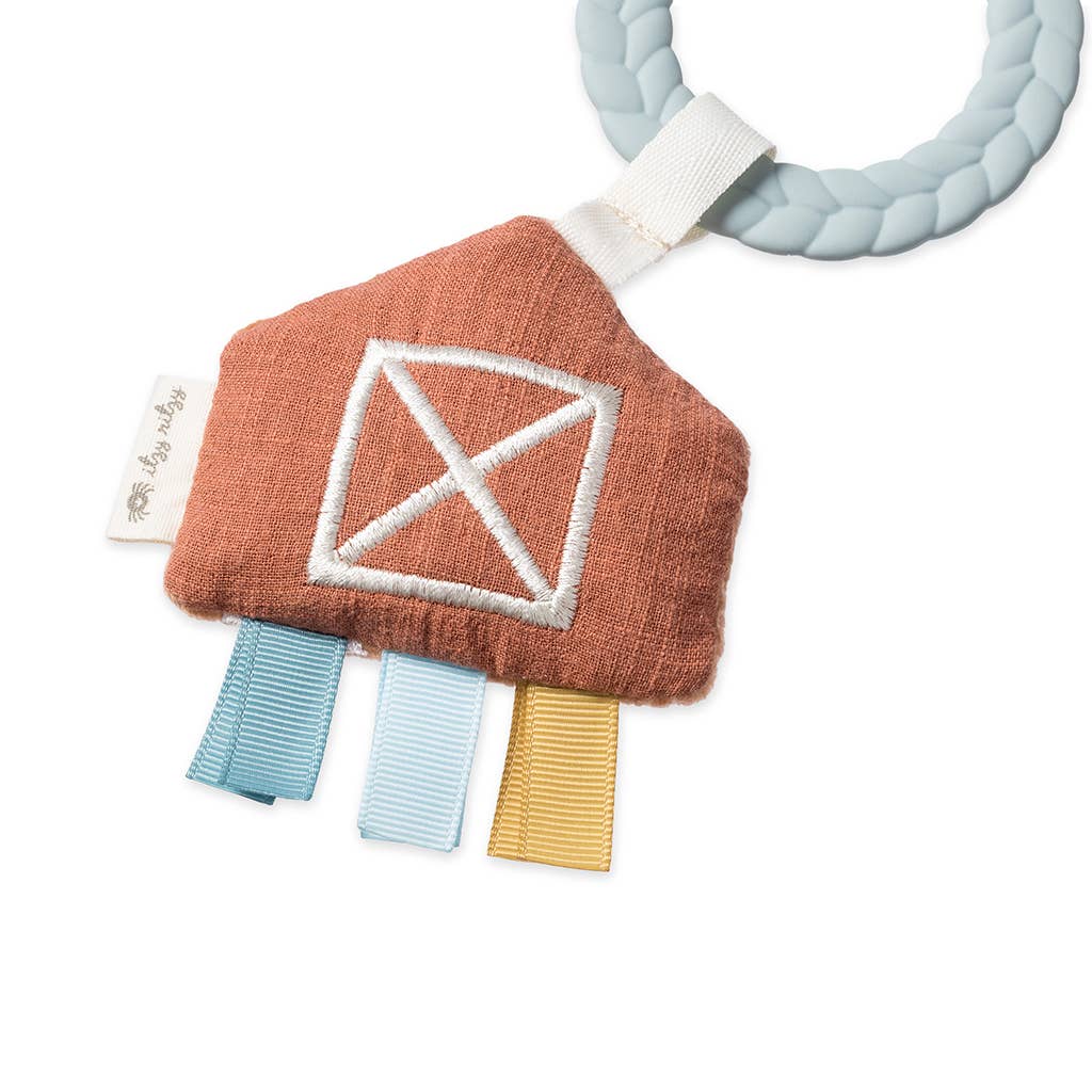 Itzy Ritzy - *NEW OPTION* Bitzy Busy Ring™ Teething Activity Toy: High Contrast