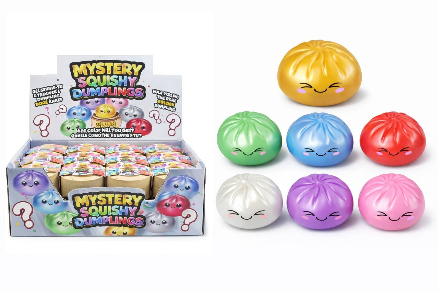 Handee Products (HPC) - *PREORDER*  4" Mystery Squishy Dumpling - Metallic Colors