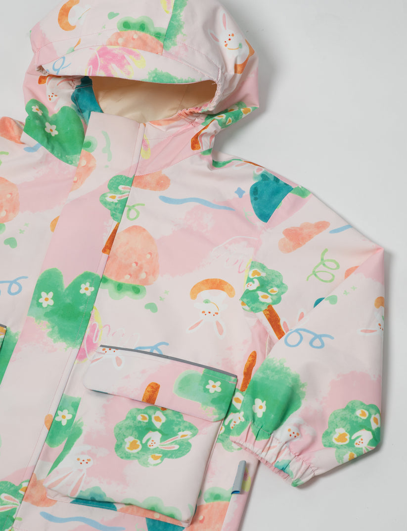 Walking Pi - Little Stanley Fleece Lined Rain Jacket