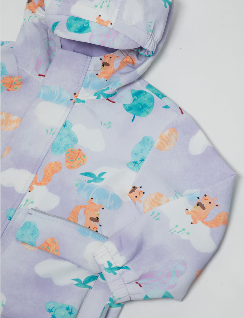 Walking Pi - Little Stanley Fleece Lined Rain Jacket