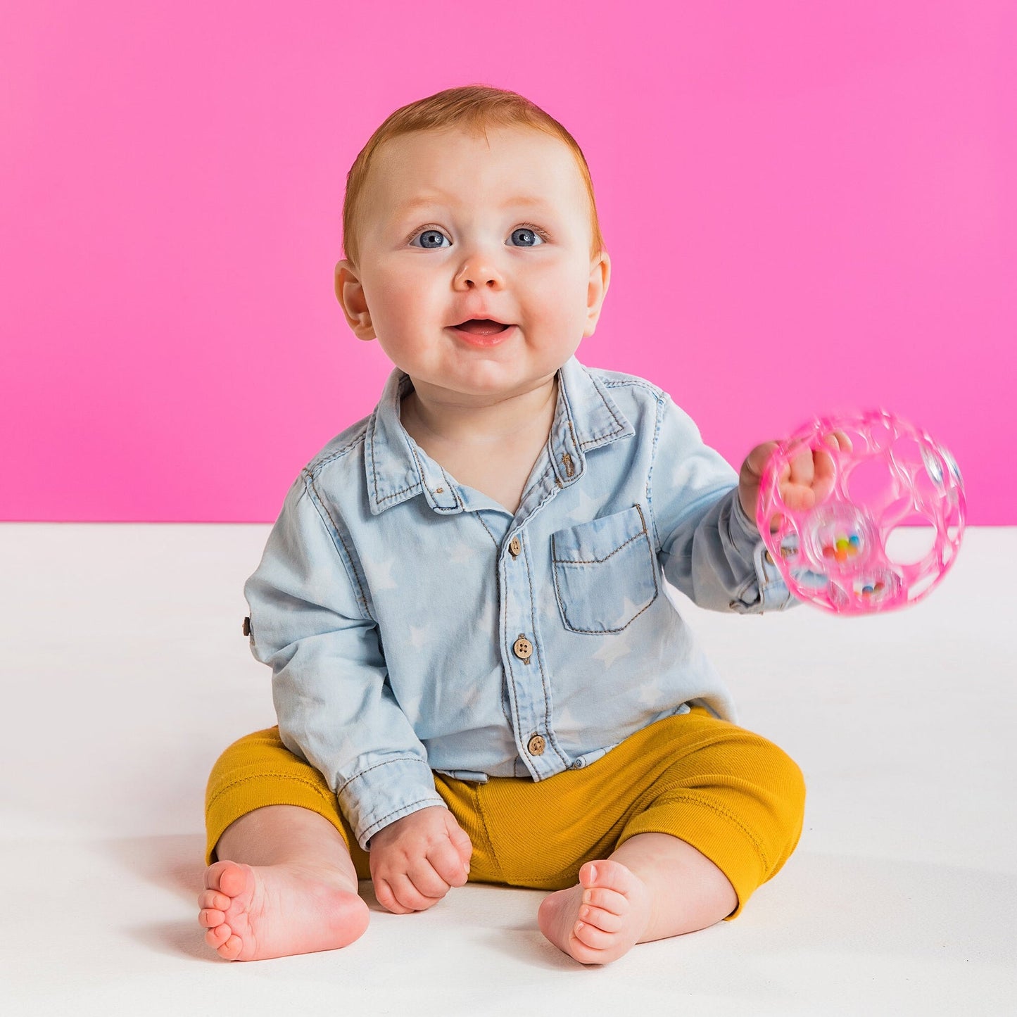BRIGHT STARTS - 4" Oball with Rattles