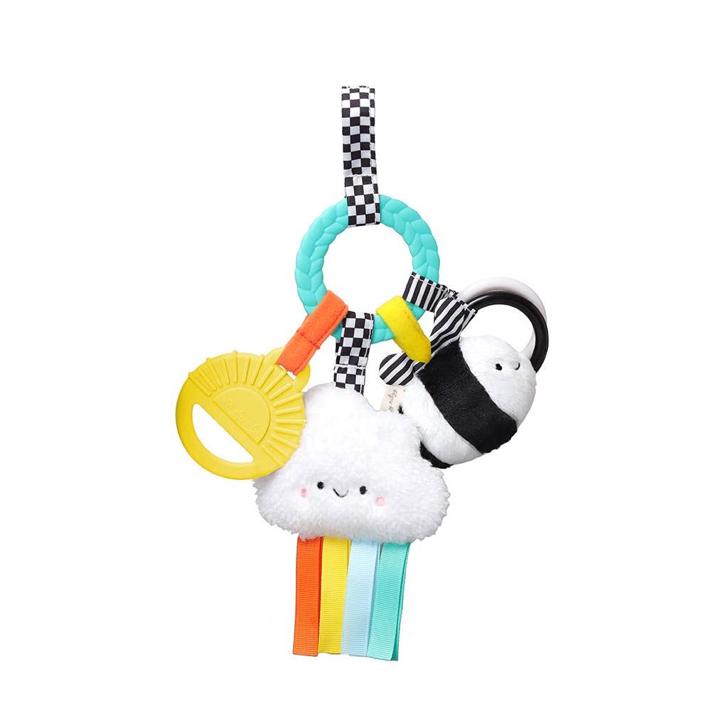 Itzy Ritzy - *NEW OPTION* Bitzy Busy Ring™ Teething Activity Toy: High Contrast