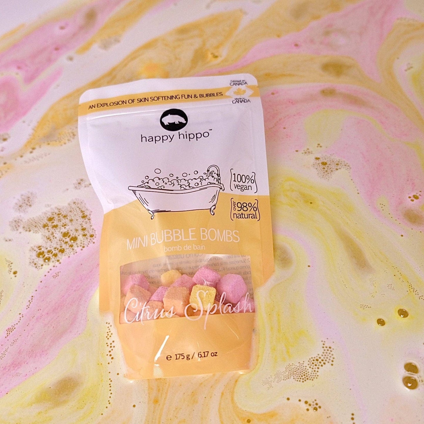 Happy Hippo Bath - Citrus Splash Mini Bubble Bombs