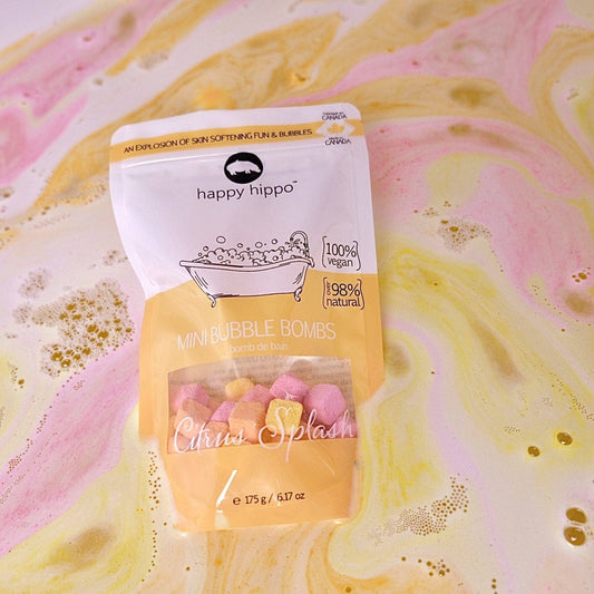Happy Hippo Bath - Citrus Splash Mini Bubble Bombs