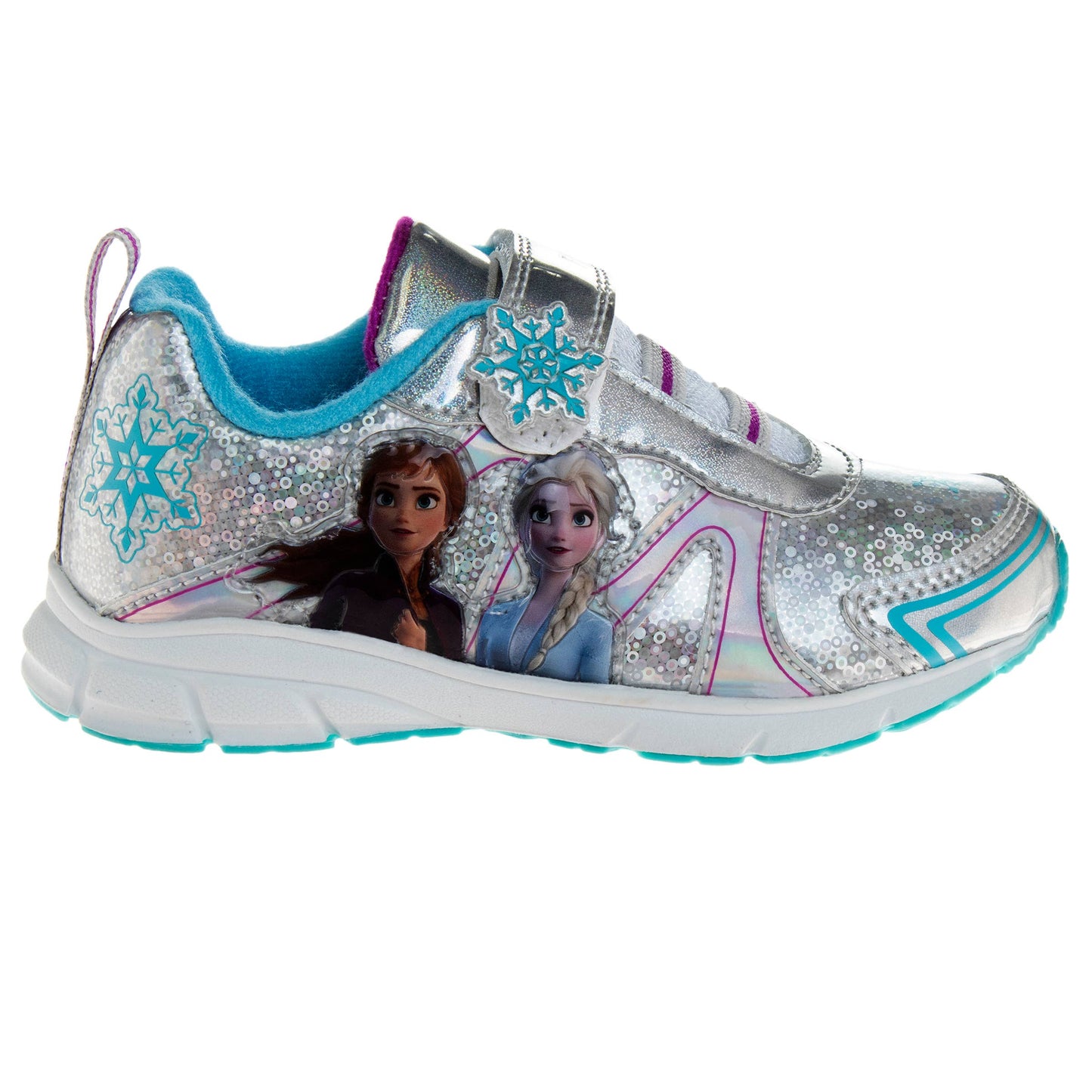 Disney Frozen Anna and Elsa Sequin Light-Up Sneakers (Toddler/Little Kid)