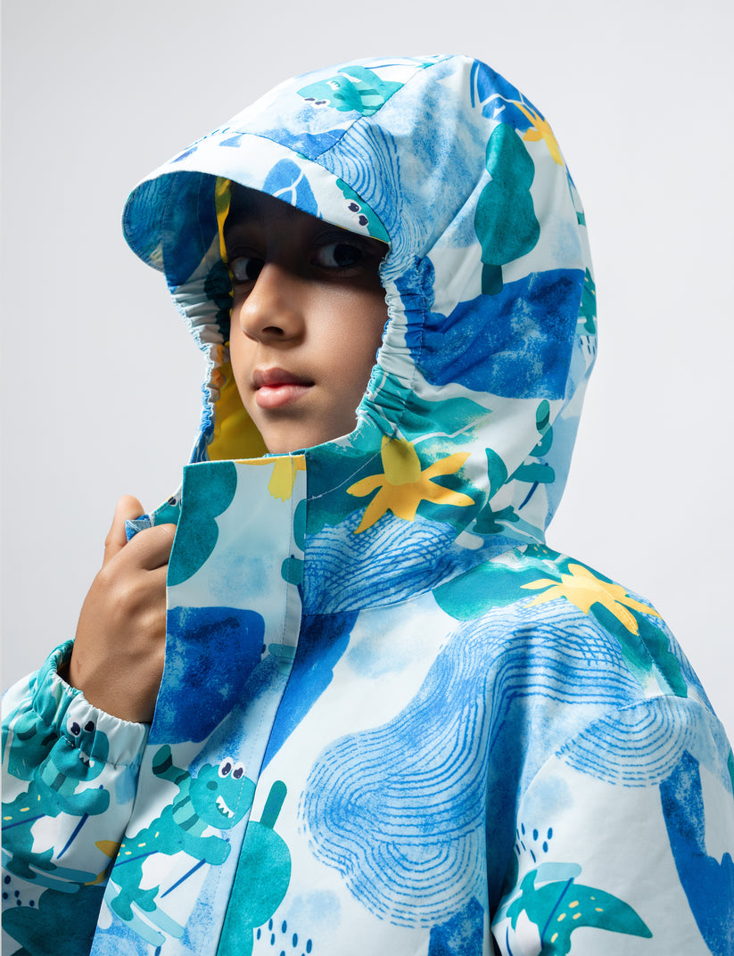 Walking Pi - Little Stanley Fleece Lined Rain Jacket