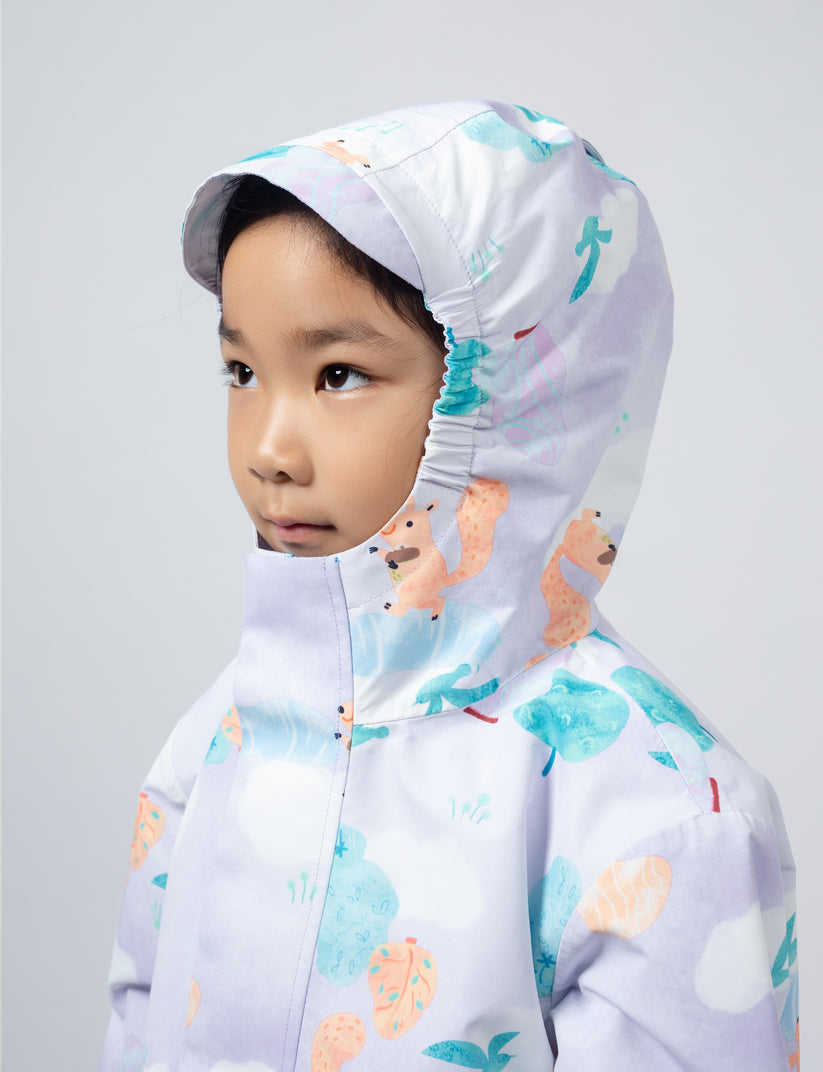 Walking Pi - Little Stanley Fleece Lined Rain Jacket