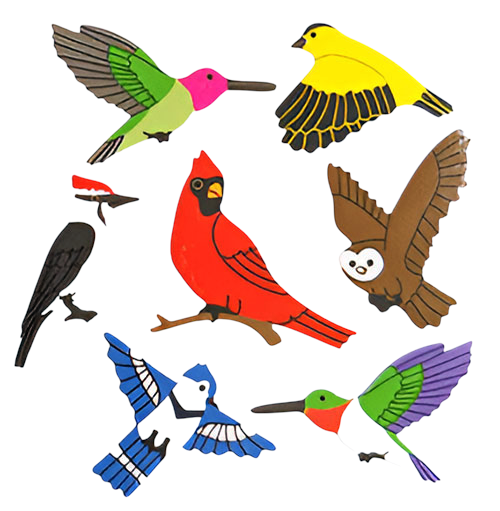 Sticker Garden - Glossy Birds Stickers for Kids