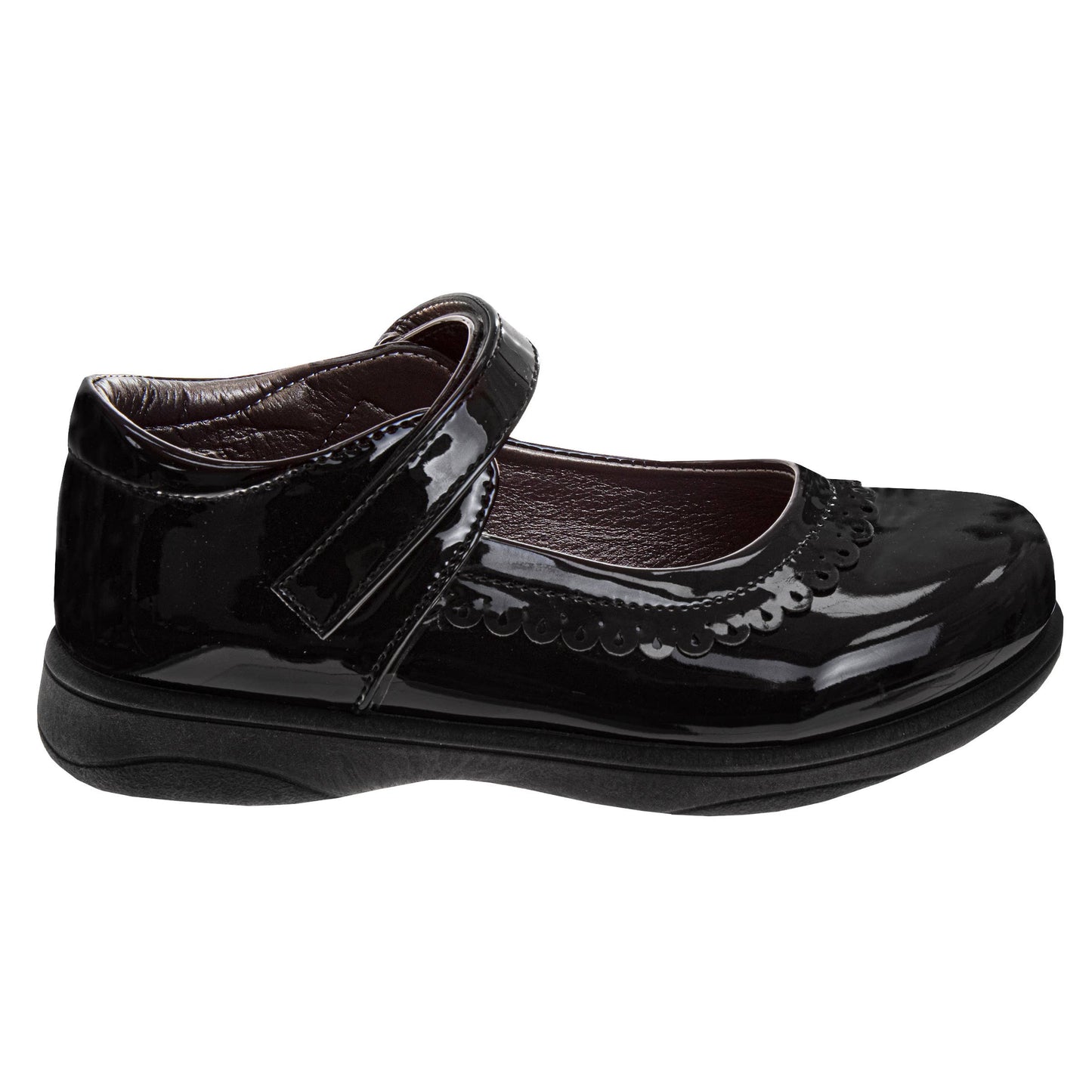 French Toast Girls Black Patent Mary Jane School Shoes (Toddler)