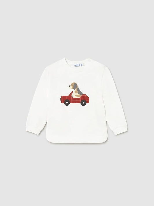 Mayoral - Long Sleeve Puppy Shirt & Joggers