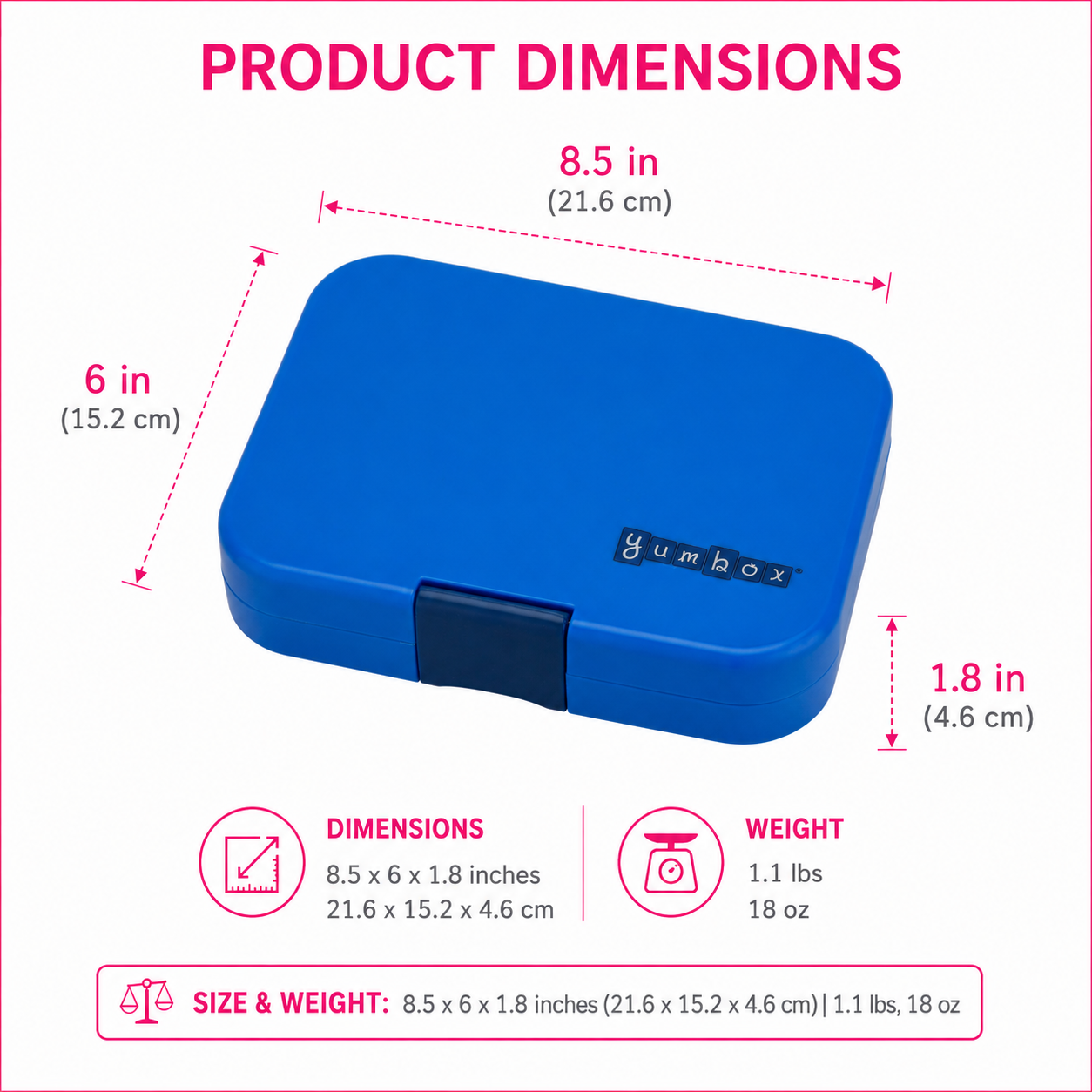 Yumbox - Yumbox Panino - Sandwich-Friendly Leakproof Bento Lunch Box