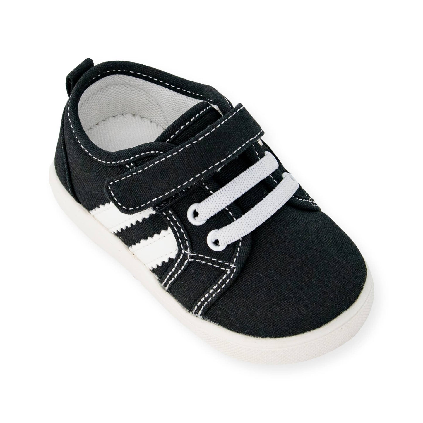 Wee Squeak Andy Black Tennis Shoes
