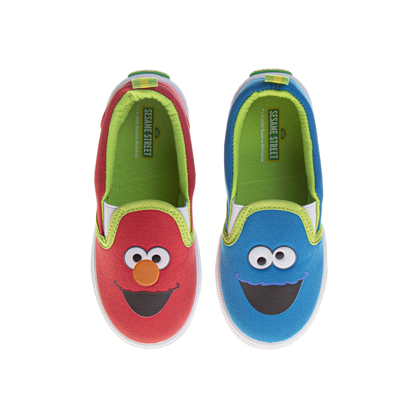 Sesame Street Elmo and Cookie Monster Slip On Sneakers (Toddler/Little Kid)