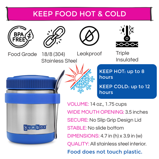 Yumbox - Triple Insulated Stainless Steel Thermal Jar - 1.75 c