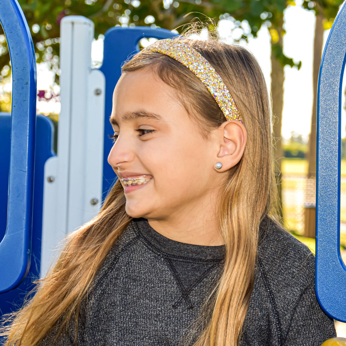 Frog Sac - Tapered Chunky Glitter Headband