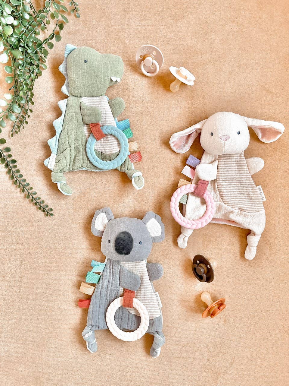 Itzy Ritzy - Bitzy Crinkle™ Sensory Toy with Teether: Dino