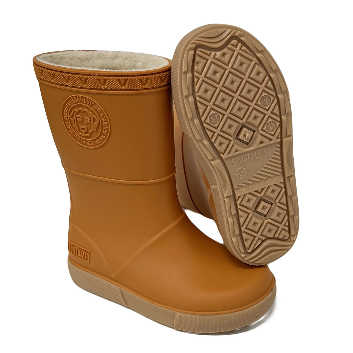 Boatilus Seals Wool Lined Kids Rain Boots