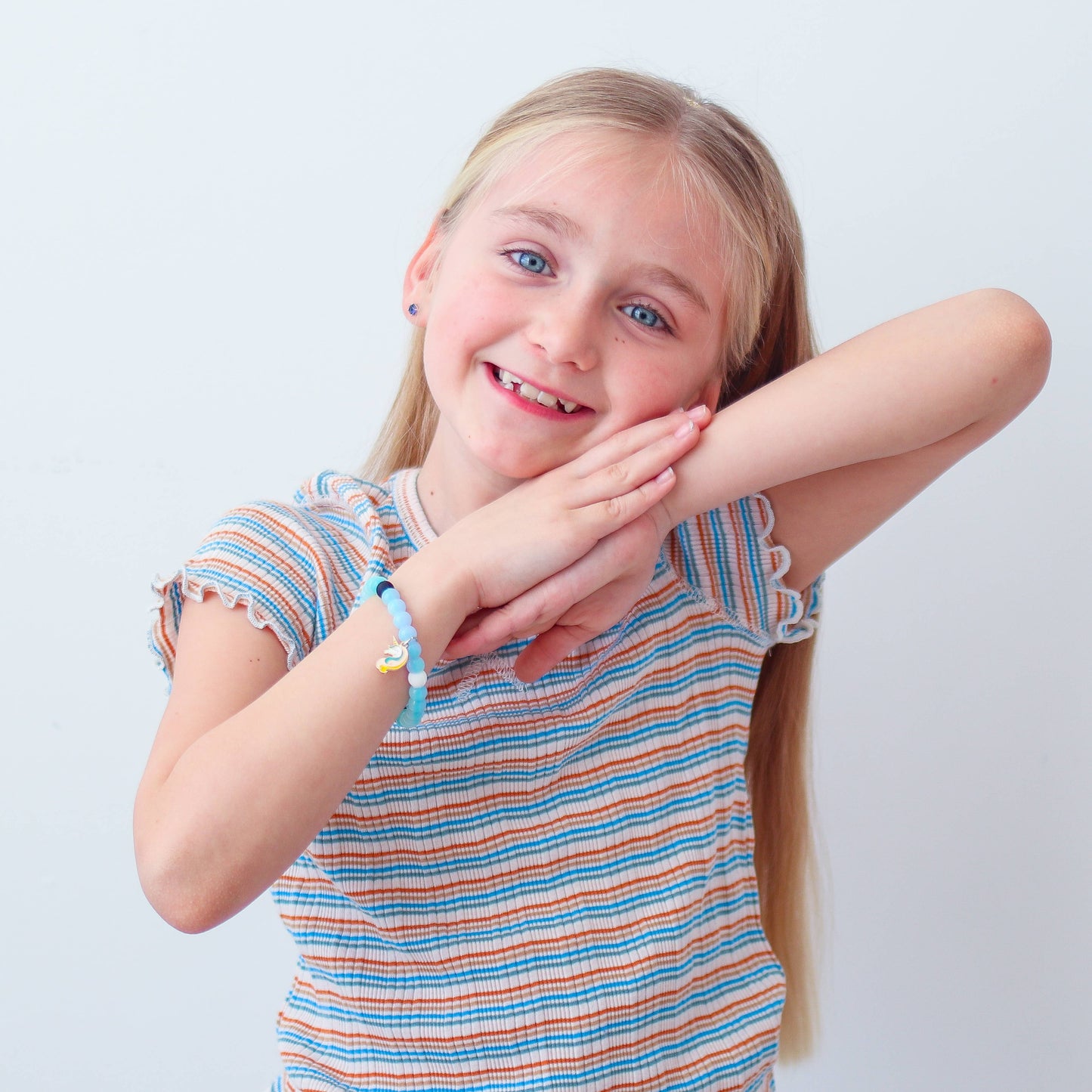 Frog Sac - Glow in the Dark Unicorn Charm Bubble Bracelets