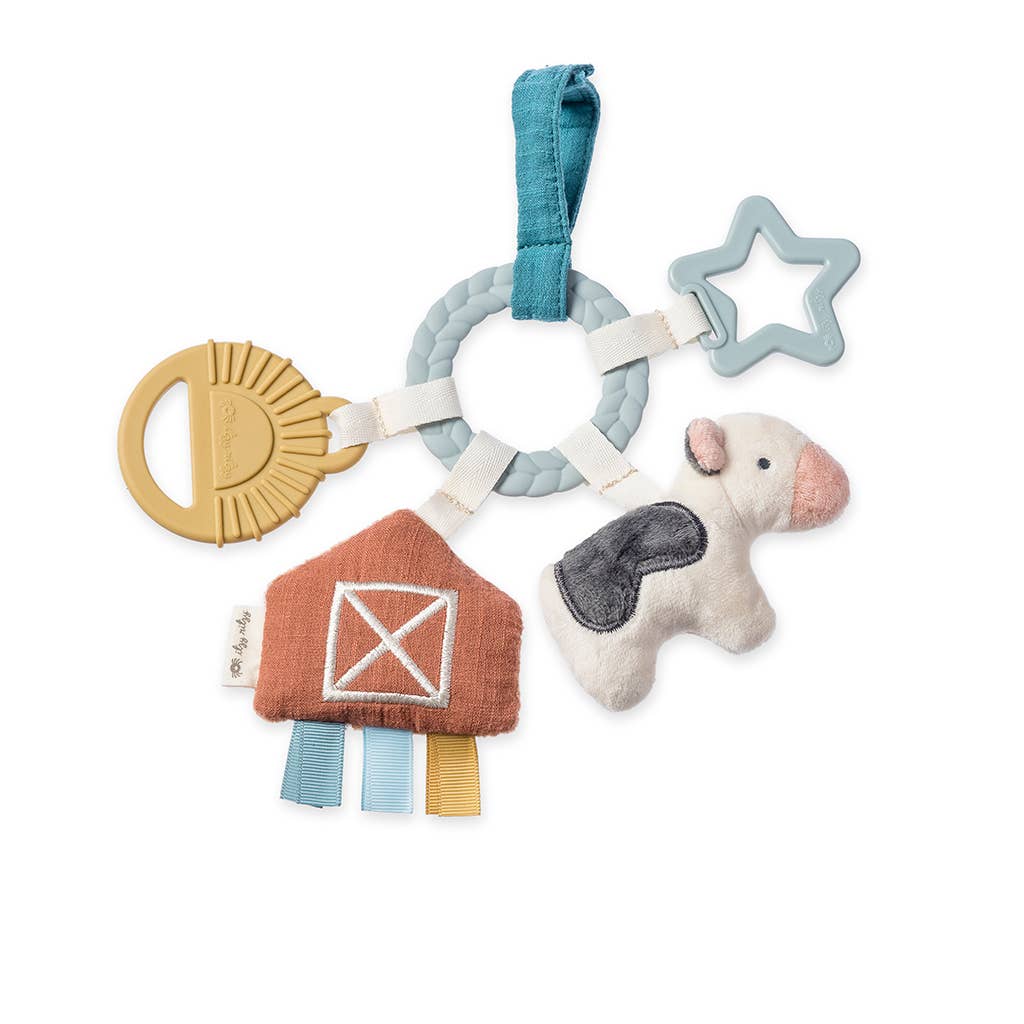 Itzy Ritzy - *NEW OPTION* Bitzy Busy Ring™ Teething Activity Toy: High Contrast