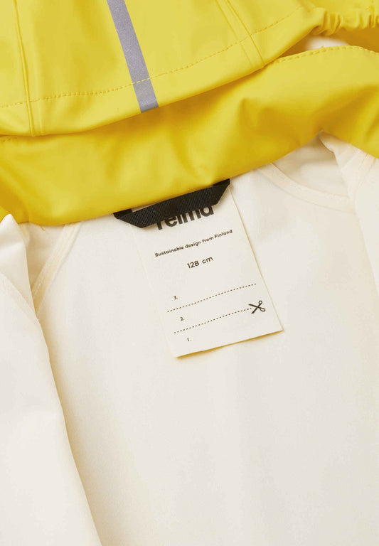 Reima - Lampi Waterproof Rubber Rain Jacket - Yellow