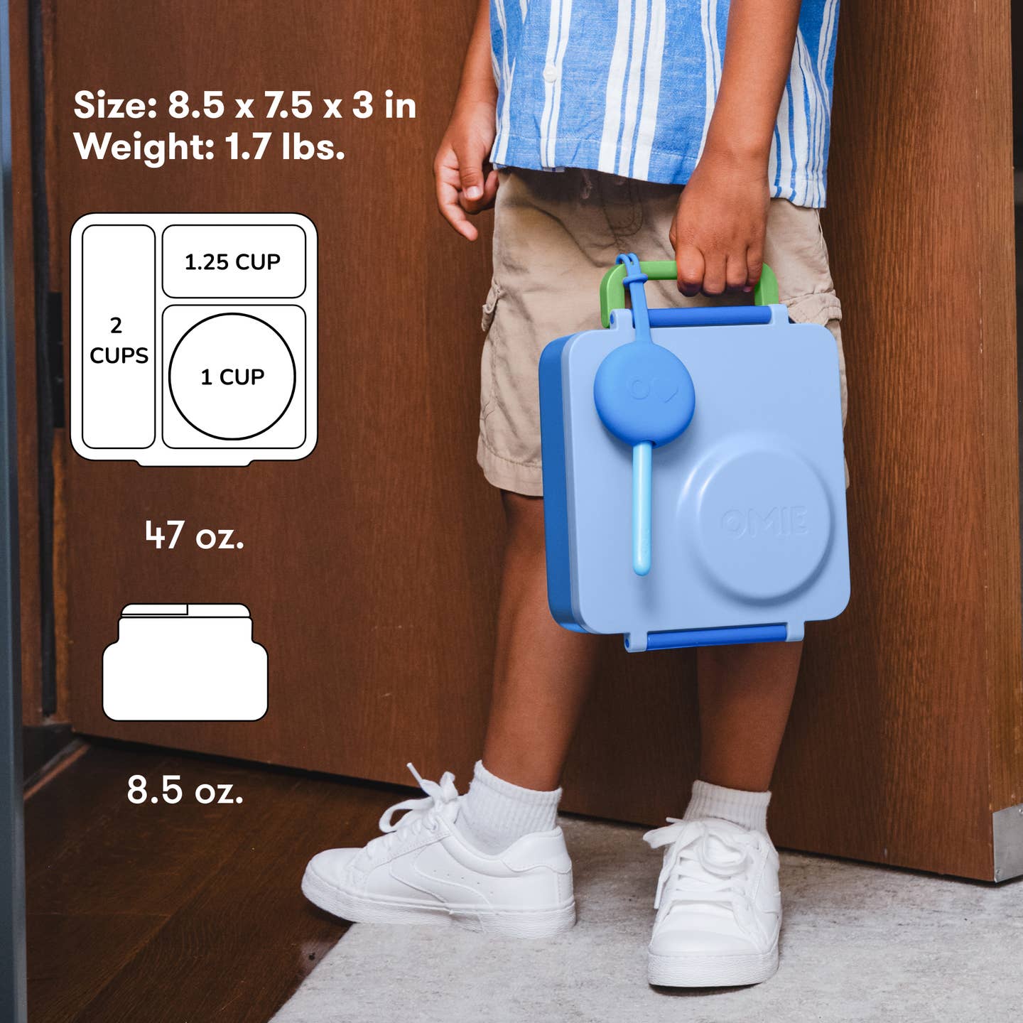Omielife - OmieBox Bento -Sea Blue