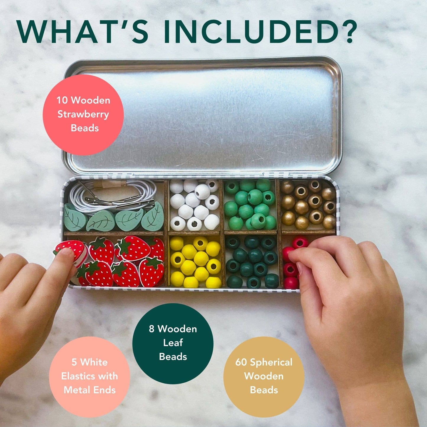 Cotton Twist - Strawberry Bracelet Bead Kit