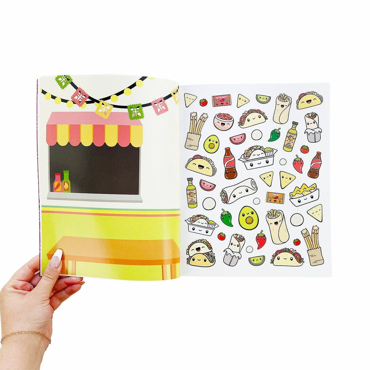 Pipsticks - Draw-Along Food Sticker Book