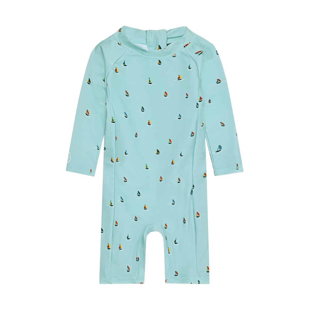 Color Kids - All Over Print Long Sleeve Swimsuit