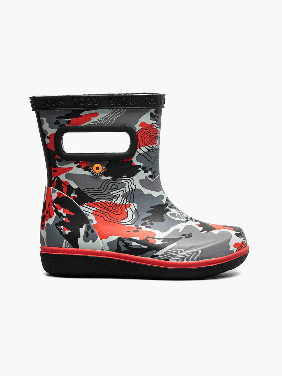 Bogs Skipper II Kids' Rain Boot Topo Camo
