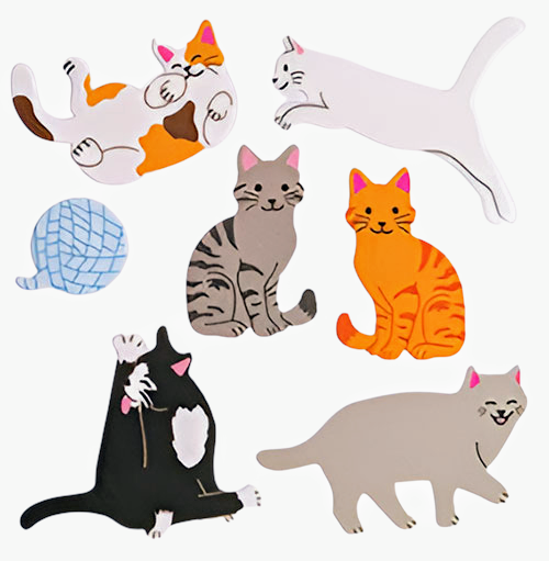 Sticker Garden - Glossy Various Cat Stickers for Kids