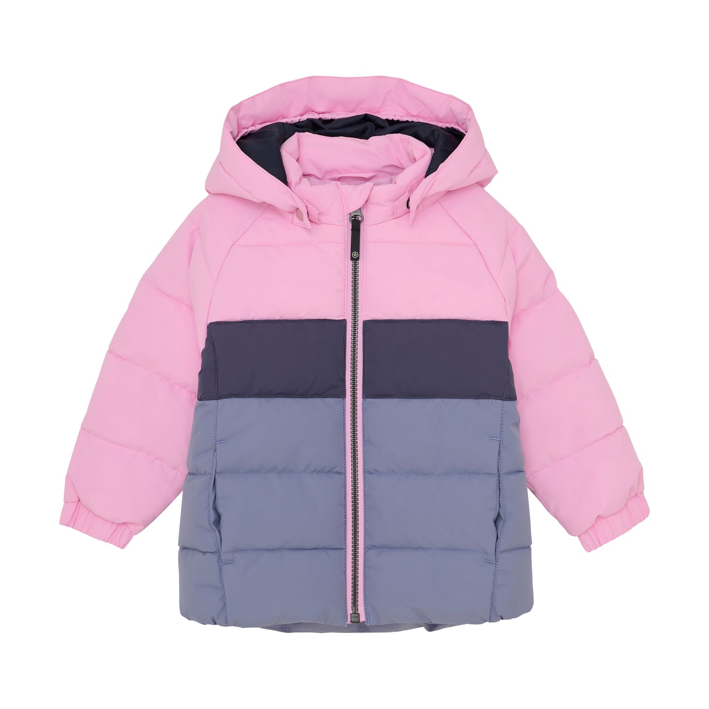 Color Kids - Color Block Quilted Jacket - 1Y