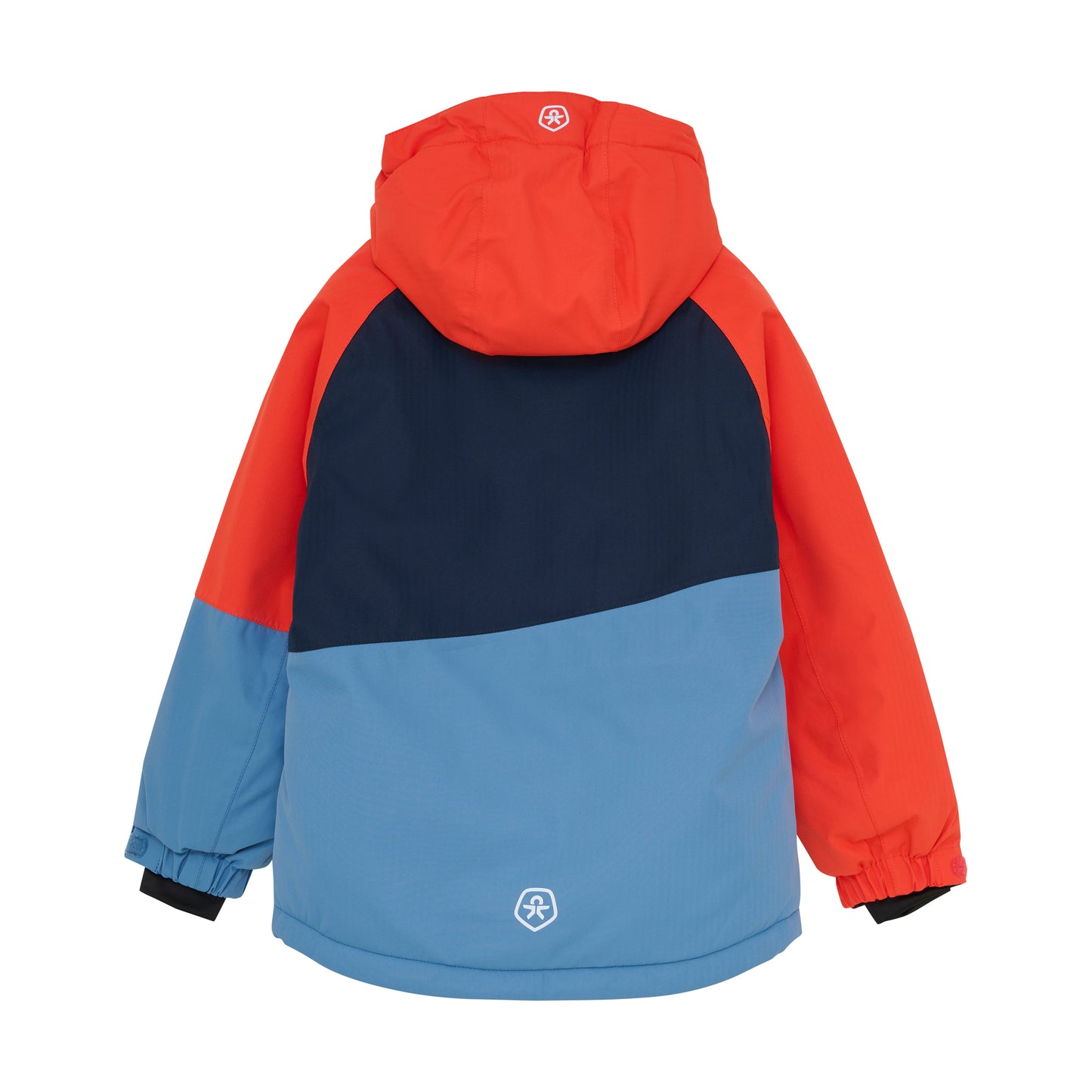 Color Kids Ski Jacket - Colorblock Orange - 6Y