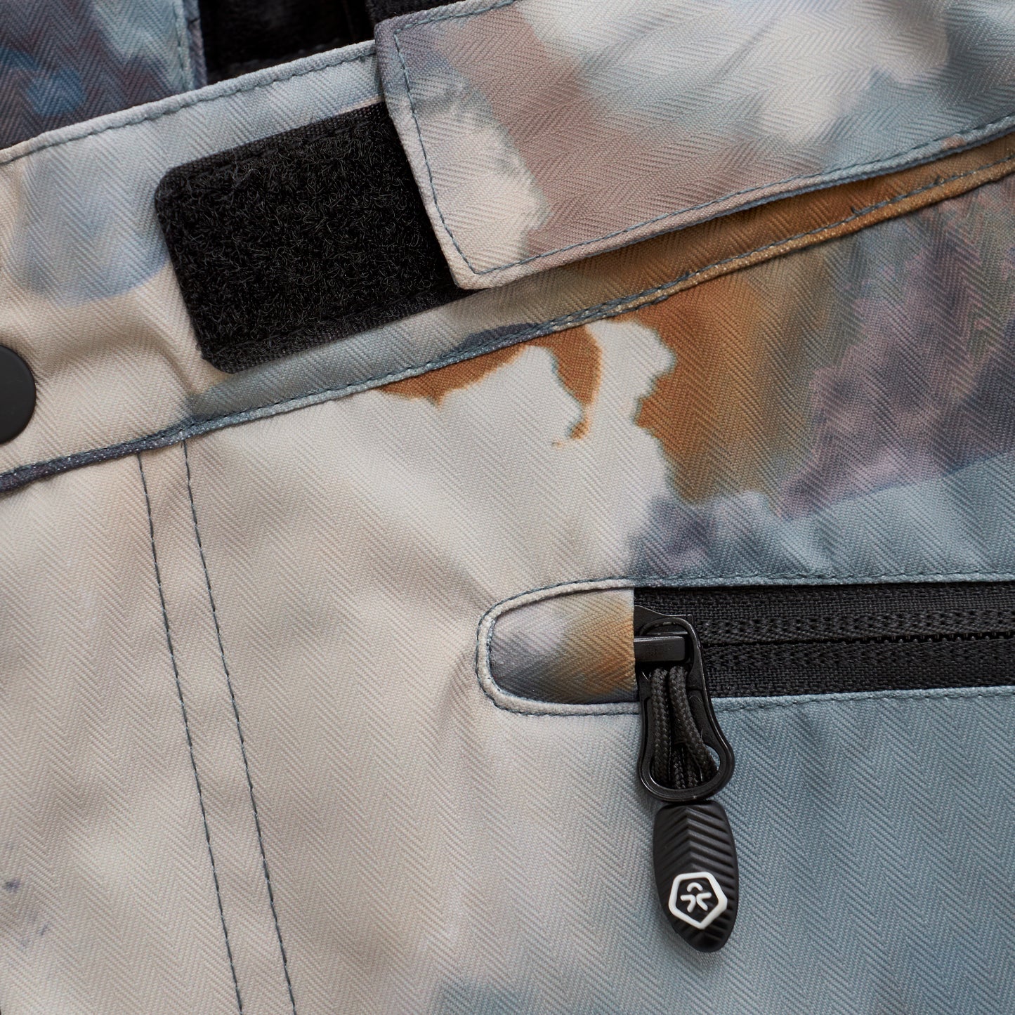 Color Kids SKi Pants - Print Blue Bown- 6Y