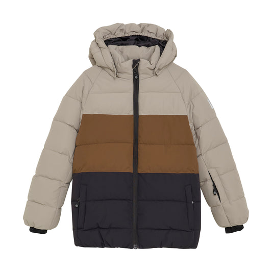 Color Kids - Quilted Color Block Ski Jacket - 6Y