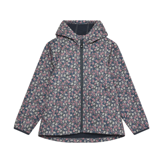Color Kids - Waterproof Fleece Lined All Over Print Floral Windbreaker