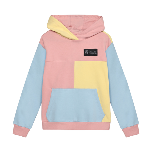 Color Kids - Color Block Pullover Hoodie