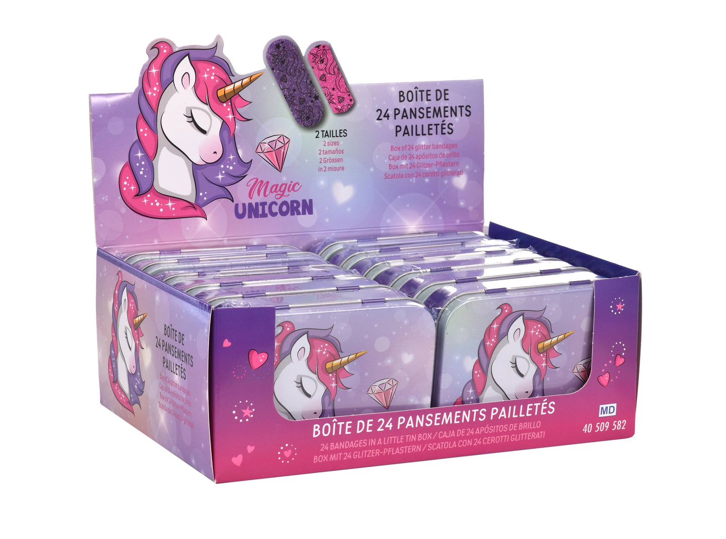 Takecare - Unicorn - Metal Bandage Box (24 dressings)