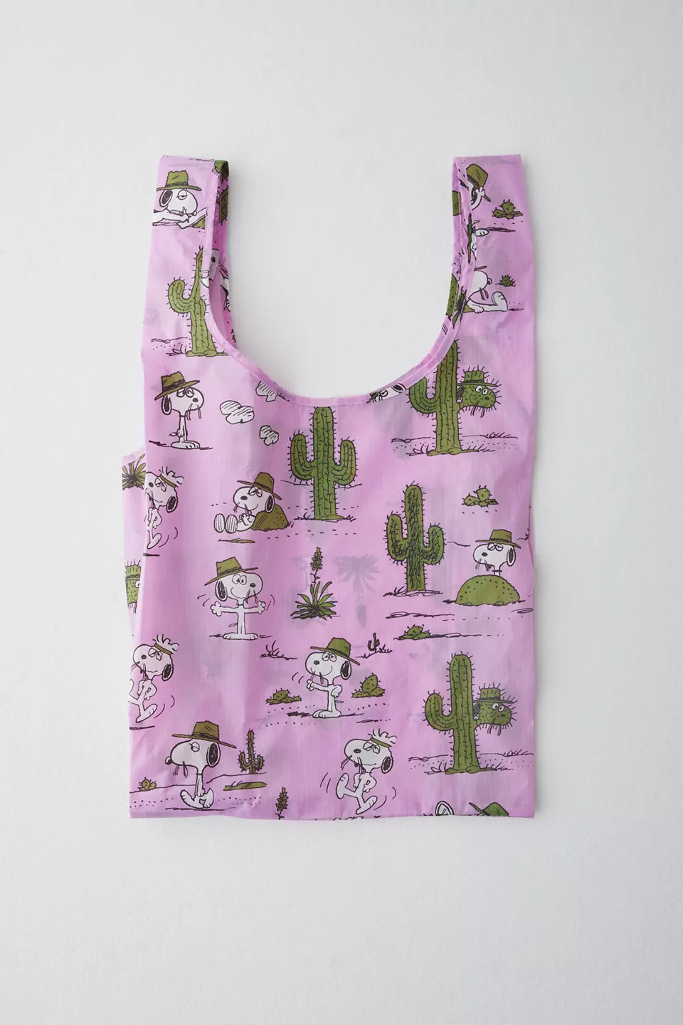 BAGGU Standard Baggu Peanuts Snoopy Pink Spike Tote Bag
